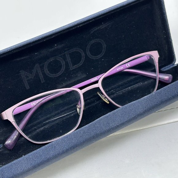 MODO Eyeglasses Frames MODEL 4212 STPNK Purple Cat Eye Full Rim 50-16-138